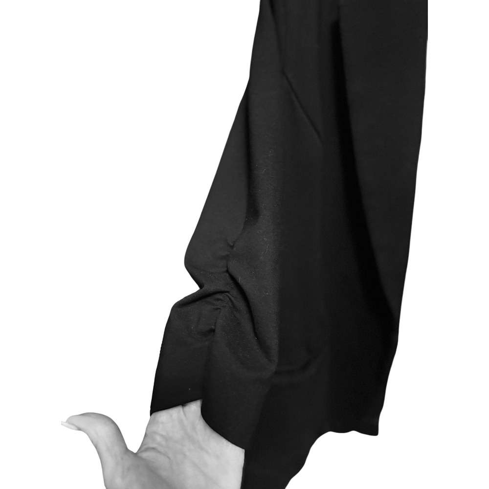 Studio by Torrid Womens Black Ruched 3/4 Sleeve Open Front Blazer Size 22/24 - Picture 3 of 7